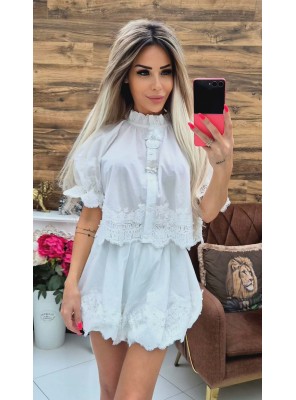 Комплект 2 части ragazza  в бяло